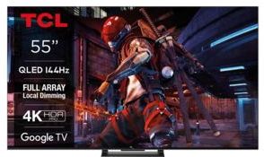 TCL C74 Series 55C749 tv 139,7 cm (55) 4K Ultra HD Smart TV Wifi Zwart 1000 cd/m²