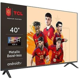 TCL 40S5401A, Smart TV 40 inch FHD met Android TV, HDR & Micro Dimming, compatibel met Google Assistant, Chromecast en Google Home, slank design