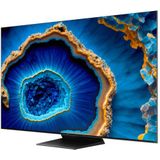 TCL - 55C805 - 4K Android Smart QD Mini-LED TV - 55' - Zwart - Aluminium