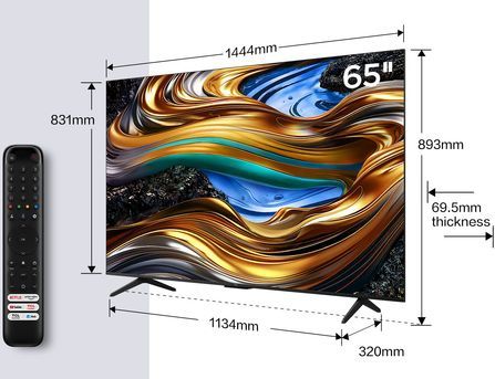 TCL P75 65P755 tv 165,1 cm (65") 4K Ultra HD Smart TV Wifi Titanium