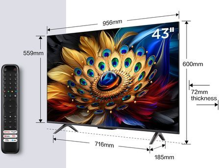 TCL - 43C69B - TV - Zwart - 43 inch - 4K HDR