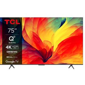 TCL QLED780 75QLED780 tv 190,5 cm (75") 4K Ultra HD Smart TV Zwart 450 cd/m²