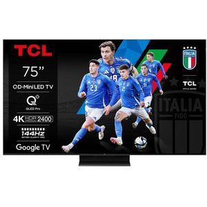 TCL - 75C765 - QLED-TV - Zwart - 75 Inch - 4K Smart TV