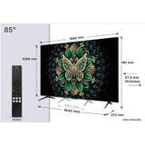 TCL C6K 85C6K tv 2,16 m (85") 4K Ultra HD Smart TV Wifi Metallic