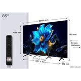 TCL - 85P7K - 85 Inch 4K UHD TV - Zwart - LCD met LED-backlight