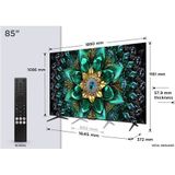 TCL Q6C 85Q6C tv 2,16 m (85") 4K Ultra HD Smart TV Wifi Metallic