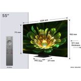 TCL C79K 55C79K tv 139,7 cm (55") 4K Ultra HD Smart TV Wifi Metallic 2600 cd/m²