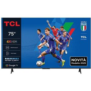 TCL P6K 75P6K tv 190,5 cm (75") 4K Ultra HD Smart TV Wifi Zwart