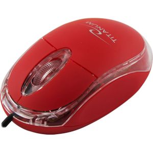 Esperanza TM102R Titanium Wired mouse (rood)