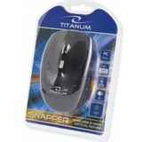 Titanum - TM105K - Draadloze Muis - Zwart - Optisch - 1600 DPI