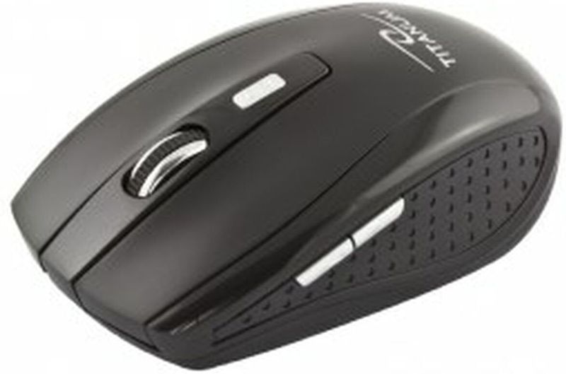 Titanum - TM105K - Draadloze Muis - Zwart - Optisch - 1600 DPI