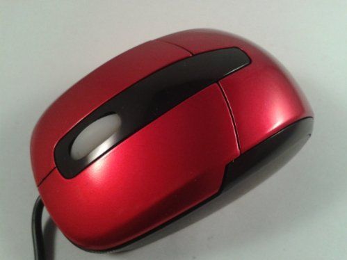 Esperanza TITANUM TM108R BARRACUDA - Wired USB Optical Mouse 3D | 1000 DPI | zwart - rood