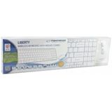 Esperanza EK122W toetsenbord RF Draadloos QWERTY Wit