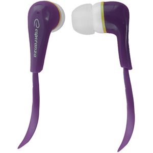 Esperanza hoop eh146 V violet in oor headset in oor - hoofdtelefoon (in het oor, in het oor, bekabeld, 1,2 m, violet)