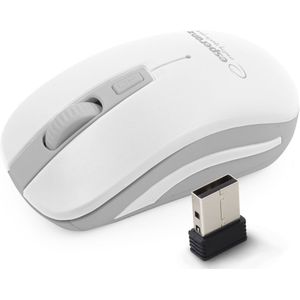 Esperanza - EM126EW - Draadloze Muis - Wit - Grijs - Optisch USB NANO