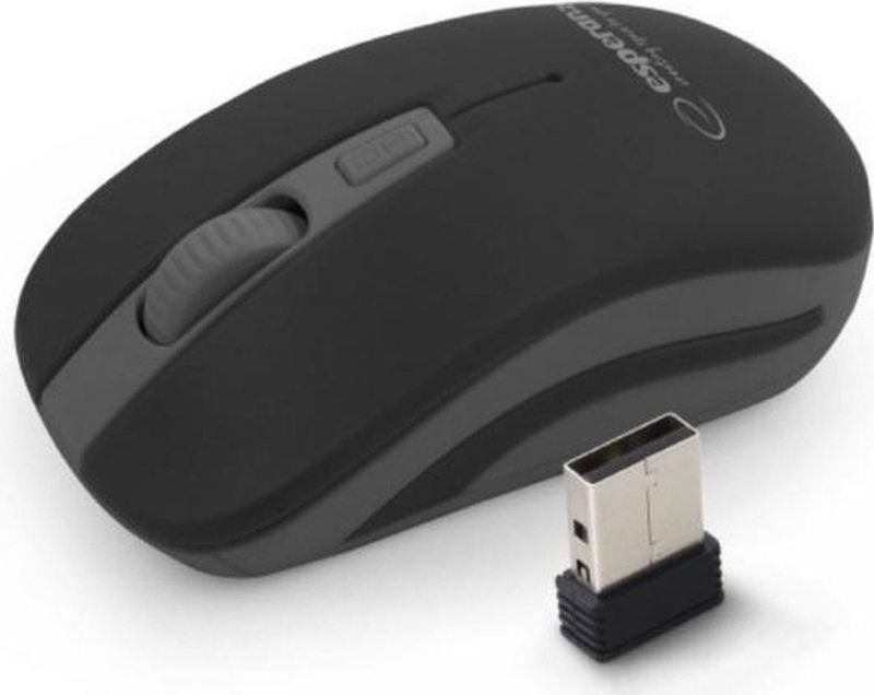 Esperanza - EM126EK - Draadloze Muis - Grijs - Zwart