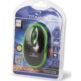 Titanum - Vulture - Draadloze Computermuis - Groen - USB-ontvanger