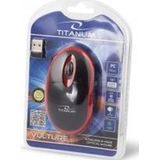 Muis - Draadloos - Zwart - Optisch - 1000 DPI - 3 Knoppen