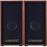 Esperanza Stereo Speakers 2.0 Folk - met Houten Behuizing