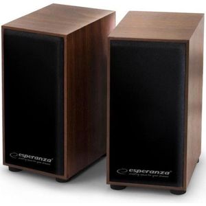 Esperanza Stereo Speakers 2.0 Folk - met Houten Behuizing