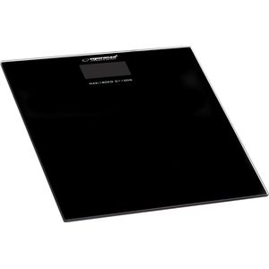 Esperanza - EBS002K - Personenweegschaal - Zwart - Veiligheidsglas