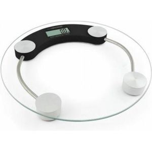 Esperanza - EBS007K - Elektronische Personenweegschaal - Zwart - Glazen Platform