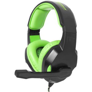 Esperanza EGH350G C0BRA - stereo headset met microfoon voor games - groen