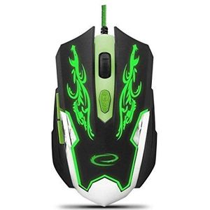 Esperanza EGM405 MX403 CYBORG - BEDRADE OPTISCHE USB GAMER MUIS 6D USB (Bedraad), Muis, Zwart