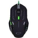 Apache Optische gaming-muis (6 toetsen, USB-kabel), groen