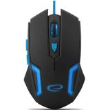 Esperanza Fighter MX205 Optische Gaming Muis - Zwart/Blauw