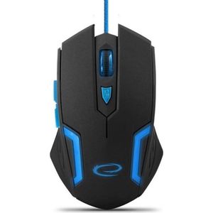 Esperanza Fighter MX205 Optische Gaming Muis - Zwart/Blauw