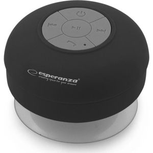 Esperanza EP124K SPRINKLE - Bluetooth Luidspreker - Zwart - Waterdicht - 300 mAh