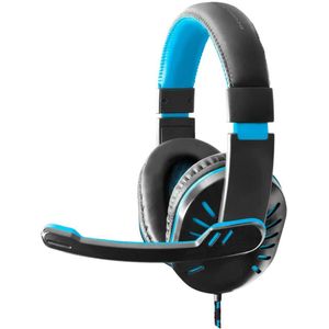 Esperanza EGH330B CROW - stereo headset met microfoon voor games - blauw