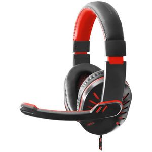 Esperanza EGH330R CROW - stereo headset met microfoon voor games - rood