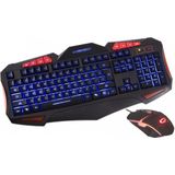 Esperanza Shelter Gaming USB Toetsenbord & Muis - Qwerty