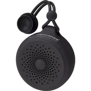 Esperanza Monsoon zwarte luidspreker (EP145K) (Werkt op batterijen), Bluetooth luidspreker, Zwart