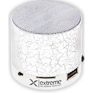 Esperanza Extreme XP101W Draagbare Bluetooth Luidspreker 3 W Wit (Oplaadbare batterij), Bluetooth luidspreker, Wit