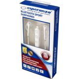 Esperanza EH187W - Ausinės DOUSZNE BLUETOOTH SPORTOWE balta (ANC, 4.50 h, Draadloze), Koptelefoon, Wit