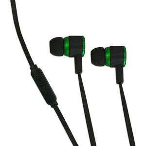 Esperanza GAMING EARPHONES WITH MICROPHONE VIPER BLACK-GREEN 5901299942666 (Bedraad), Koptelefoon, Zwart
