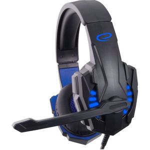 Esperanza - EGH450 - Hoofdtelefoon - Zwart - Blauw - Bedraad