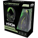 Esperanza stereo headphones met microfoon voor gamers venom