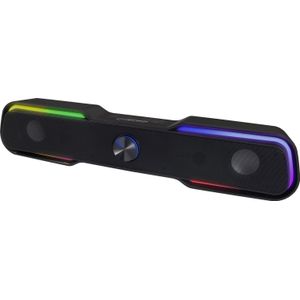 Esperanza Soundbar voor PC en Laptop - Computer Speakers met Volumeregeling - USB Aansluiting en LED Lichten - EGS101