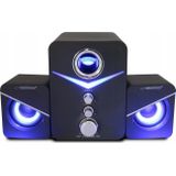 Esperanza - EP153 - Stereoluidsprekers - Zwart - 2.1-kanaalsysteem - 6 Watt