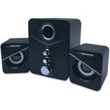 Esperanza - EP153 - Stereoluidsprekers - Zwart - 2.1-kanaalsysteem - 6 Watt
