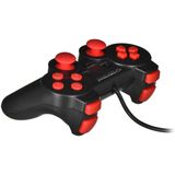 Esperanza EGG102R Gaming Controller Zwart, Rood USB 2.0 Gamepad Analoog / Digital PC