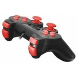 Esperanza EGG106R Gaming Controller, USB 2.0 Gamepad Analoog / Digitaal PC, Playstation 2, Playstation 3 (PC, Playstation), Controller, Rood, Zwart