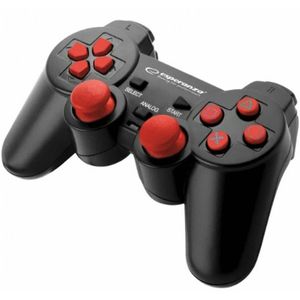 Esperanza Controller Corsair PC / Playstation 2 / Playstation 3 | Zwart Rood