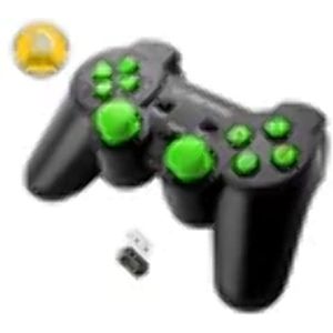 Esperanza EGG108G Wireless Gamepad 2,4Ghz PS3/PC USB Gladiator Schwarz/Grun