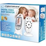 Esperanza - EHM001 - LCD-Babyfoon - Wit - Ingebouwde Microfoon - Nachtlampje