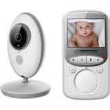 Esperanza ''Juan'' Babyfoon - Babymonitor - Met camera - 8 liedjes - Nacht visie - Temperatuur meter - Wit/grijs